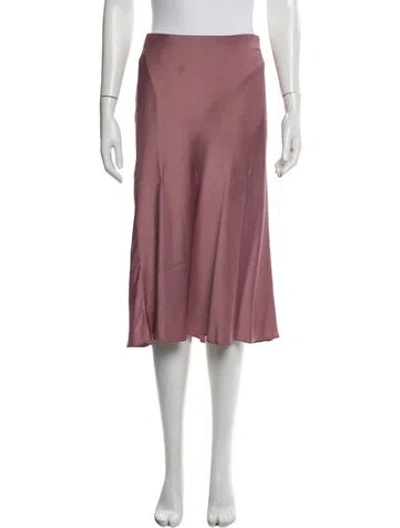 Pre-owned Michael Kors Midi Length Skirt In Pink