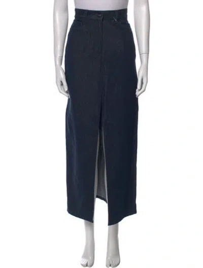 Pre-owned Michael Kors Midi Length Skirt W/ Tags In Blue