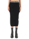 Michael Kors Midi Skirt In Black
