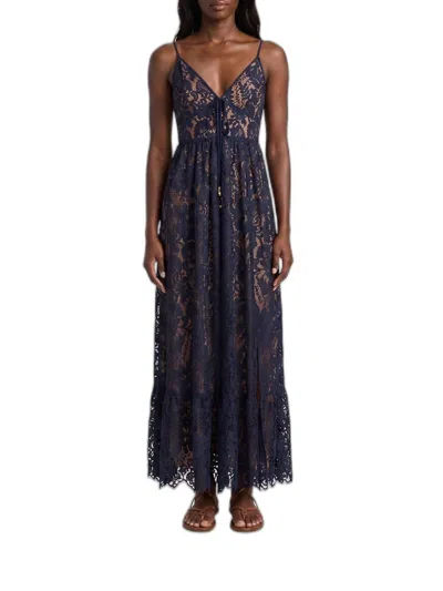 Michael Kors Midnight Blue Silk Dress