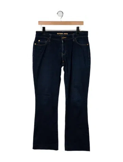 Pre-owned Michael Kors Mid-rise Flared Jeans In Blue