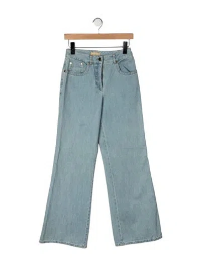Pre-owned Michael Kors Mid-rise Flared Jeans In Blue