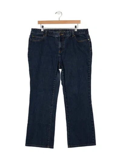 Pre-owned Michael Kors Mid-rise Flared Jeans In Blue