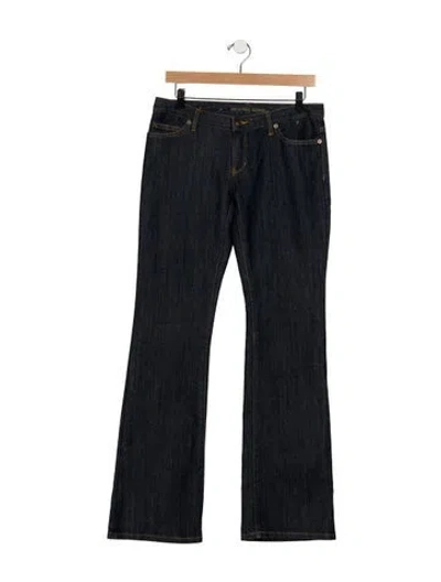 Pre-owned Michael Kors Mid-rise Flared Jeans In Blue