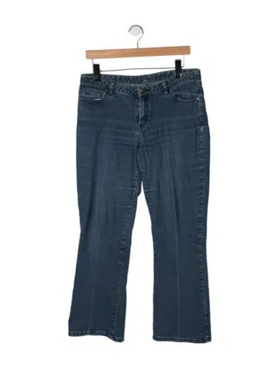 Pre-owned Michael Kors Mid-rise Flared Jeans In Blue
