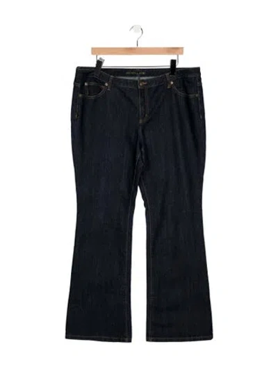Pre-owned Michael Kors Mid-rise Flared Jeans In Blue