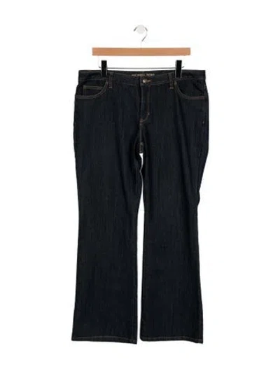 Pre-owned Michael Kors Mid-rise Flared Jeans In Blue