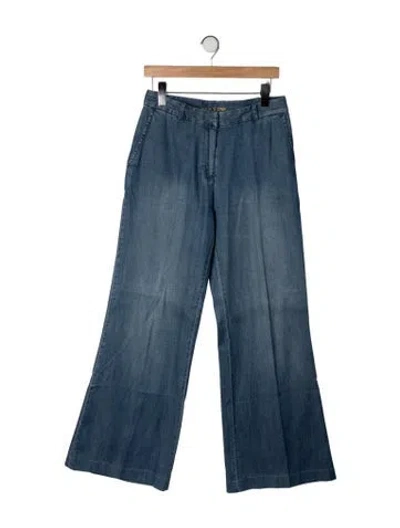 Pre-owned Michael Kors Mid-rise Flared Jeans In Blue