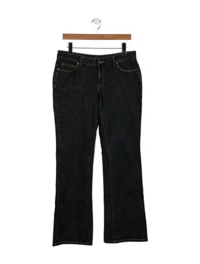 Pre-owned Michael Kors Mid-rise Flared Jeans In Blue