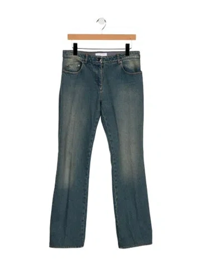 Pre-owned Michael Kors Mid-rise Flared Jeans In Blue