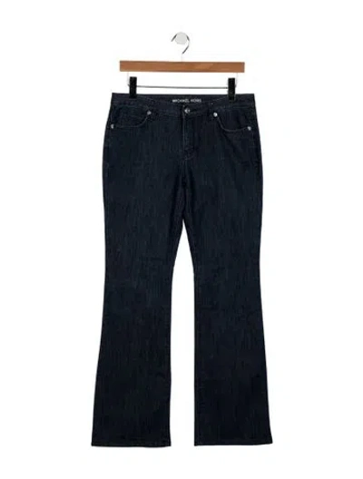 Pre-owned Michael Kors Mid-rise Flared Jeans In Blue