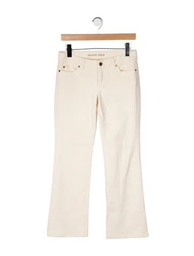Pre-owned Michael Kors Mid-rise Flared Jeans In Neutrals