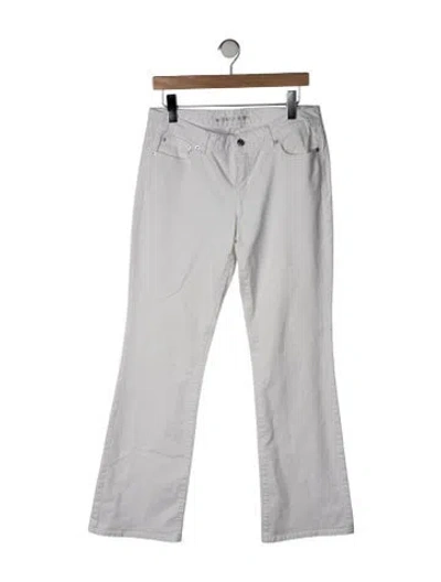 Pre-owned Michael Kors Mid-rise Flared Jeans In Neutrals