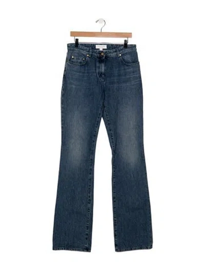 Pre-owned Michael Kors Mid-rise Flared Jeans W/ Tags In Blue