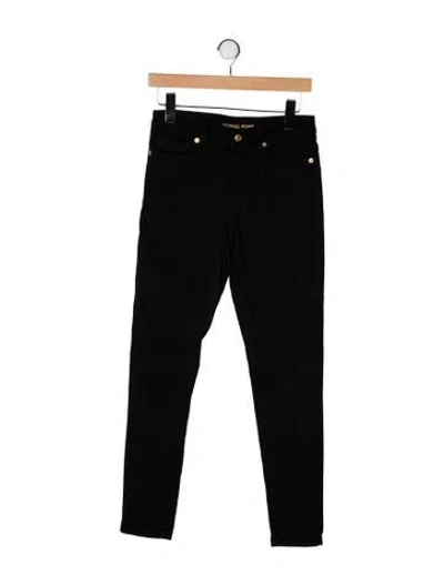 Pre-owned Michael Kors Mid-rise Skinny Leg Jeans In Black