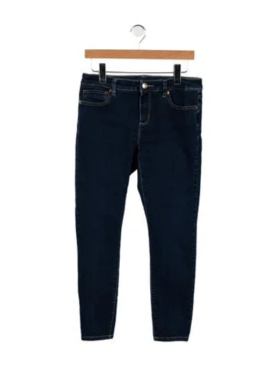 Pre-owned Michael Kors Mid-rise Skinny Leg Jeans In Blue