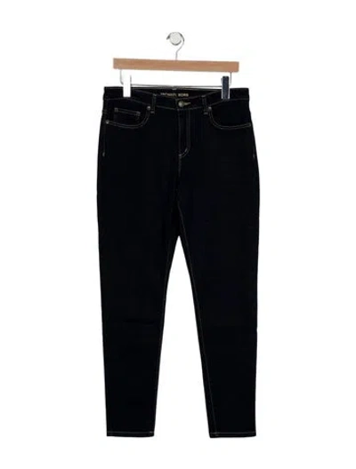 Pre-owned Michael Kors Mid-rise Skinny Leg Jeans In Blue