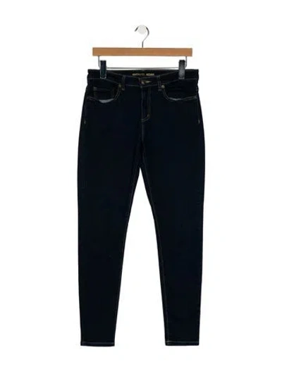 Pre-owned Michael Kors Mid-rise Skinny Leg Jeans In Blue