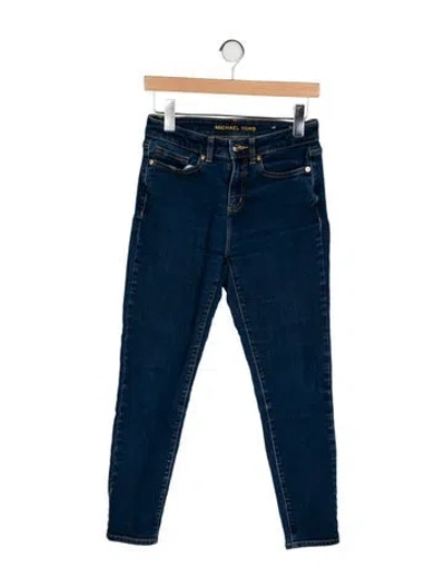 Pre-owned Michael Kors Mid-rise Skinny Leg Jeans In Blue