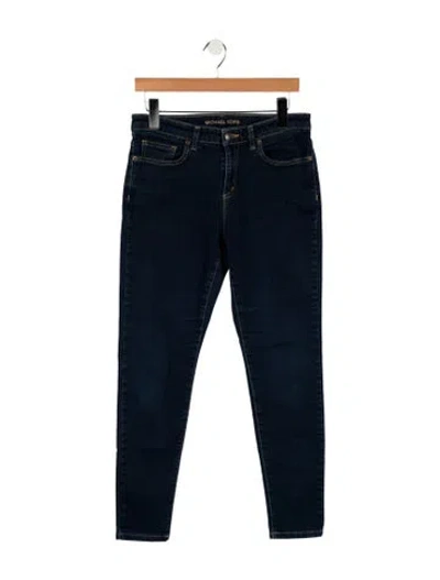 Pre-owned Michael Kors Mid-rise Skinny Leg Jeans In Blue