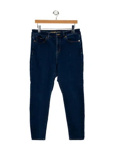 Pre-owned Michael Kors Mid-rise Skinny Leg Jeans In Blue