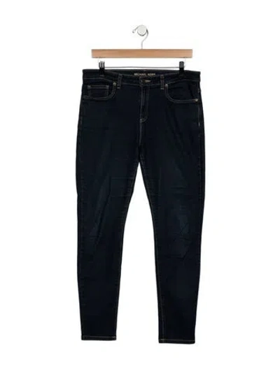 Pre-owned Michael Kors Mid-rise Skinny Leg Jeans In Blue