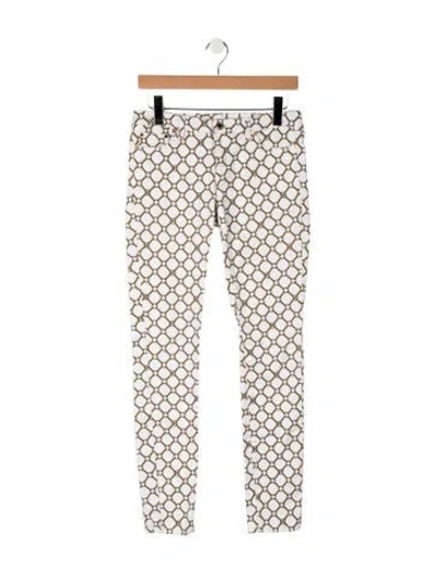 Pre-owned Michael Kors Mid-rise Skinny Leg Jeans In Blue