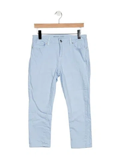 Pre-owned Michael Kors Mid-rise Skinny Leg Jeans In Blue