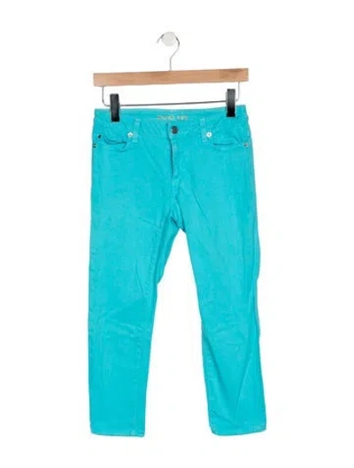 Pre-owned Michael Kors Mid-rise Skinny Leg Jeans In Blue