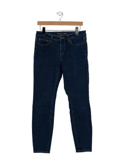 Pre-owned Michael Kors Mid-rise Skinny Leg Jeans In Blue