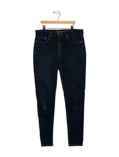 Pre-owned Michael Kors Mid-rise Skinny Leg Jeans In Blue