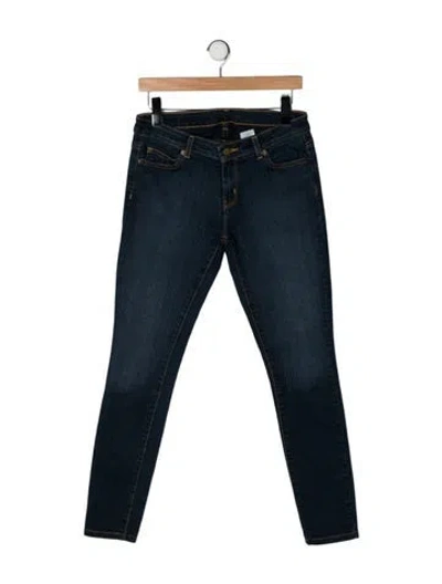 Pre-owned Michael Kors Mid-rise Skinny Leg Jeans In Blue
