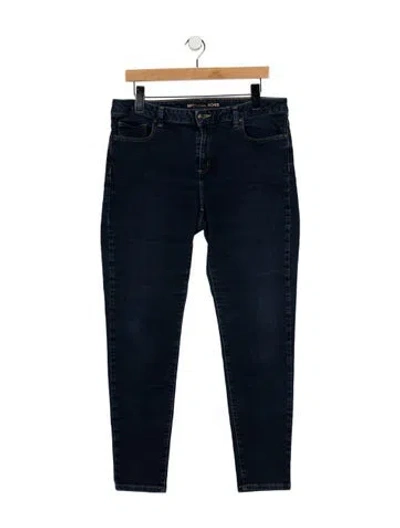 Pre-owned Michael Kors Mid-rise Skinny Leg Jeans In Blue