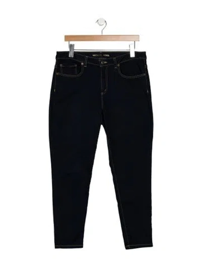Pre-owned Michael Kors Mid-rise Skinny Leg Jeans In Blue