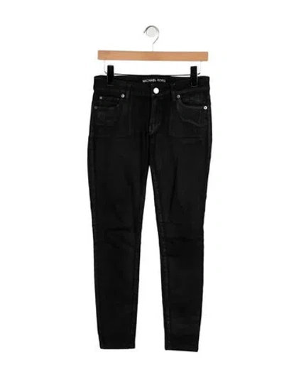Pre-owned Michael Kors Mid-rise Skinny Leg Jeans In Blue
