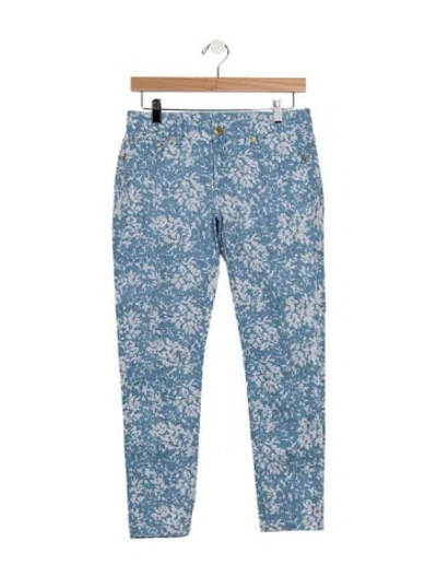 Pre-owned Michael Kors Mid-rise Skinny Leg Jeans In Blue