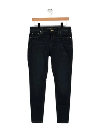 Pre-owned Michael Kors Mid-rise Skinny Leg Jeans In Blue
