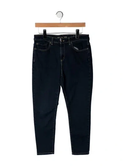 Pre-owned Michael Kors Mid-rise Skinny Leg Jeans In Blue