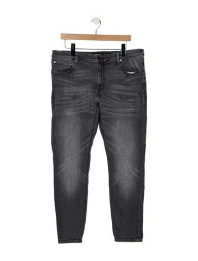 Pre-owned Michael Kors Mid-rise Skinny Leg Jeans In Blue/grey