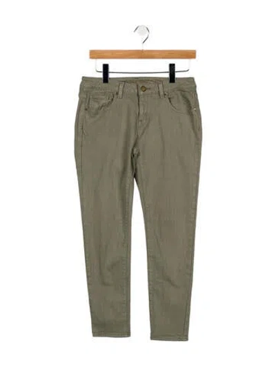 Pre-owned Michael Kors Mid-rise Skinny Leg Jeans In Green