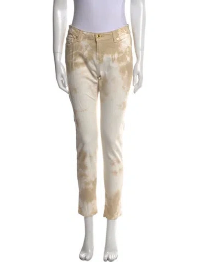 Pre-owned Michael Kors Mid-rise Skinny Leg Jeans In Neutral
