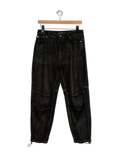 Pre-owned Michael Kors Mid-rise Straight Leg Jeans In Black