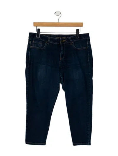 Pre-owned Michael Kors Mid-rise Straight Leg Jeans In Blue