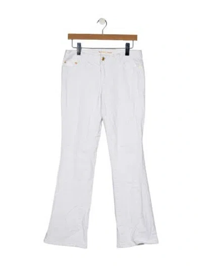 Pre-owned Michael Kors Mid-rise Straight Leg Jeans In Blue