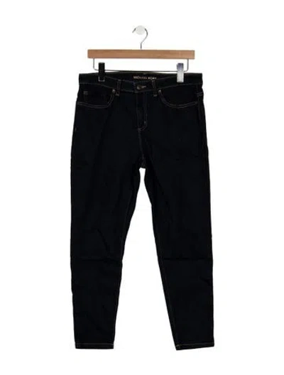 Pre-owned Michael Kors Mid-rise Straight Leg Jeans In Blue