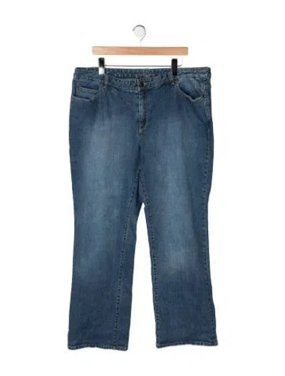 Pre-owned Michael Kors Mid-rise Straight Leg Jeans In Blue