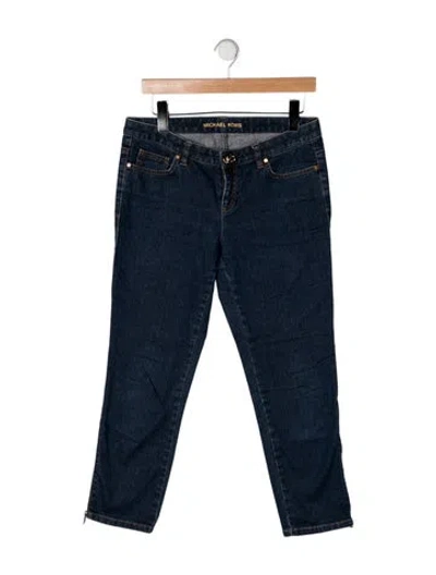 Pre-owned Michael Kors Mid-rise Straight Leg Jeans In Blue