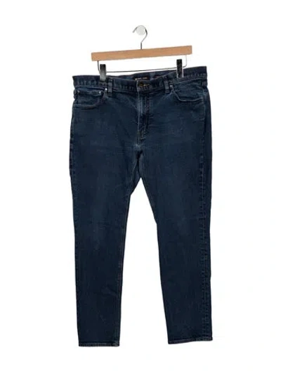 Pre-owned Michael Kors Mid-rise Straight Leg Jeans In Blue