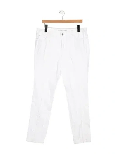 Pre-owned Michael Kors Mid-rise Straight Leg Jeans In Blue