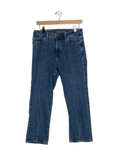 Pre-owned Michael Kors Mid-rise Straight Leg Jeans In Blue